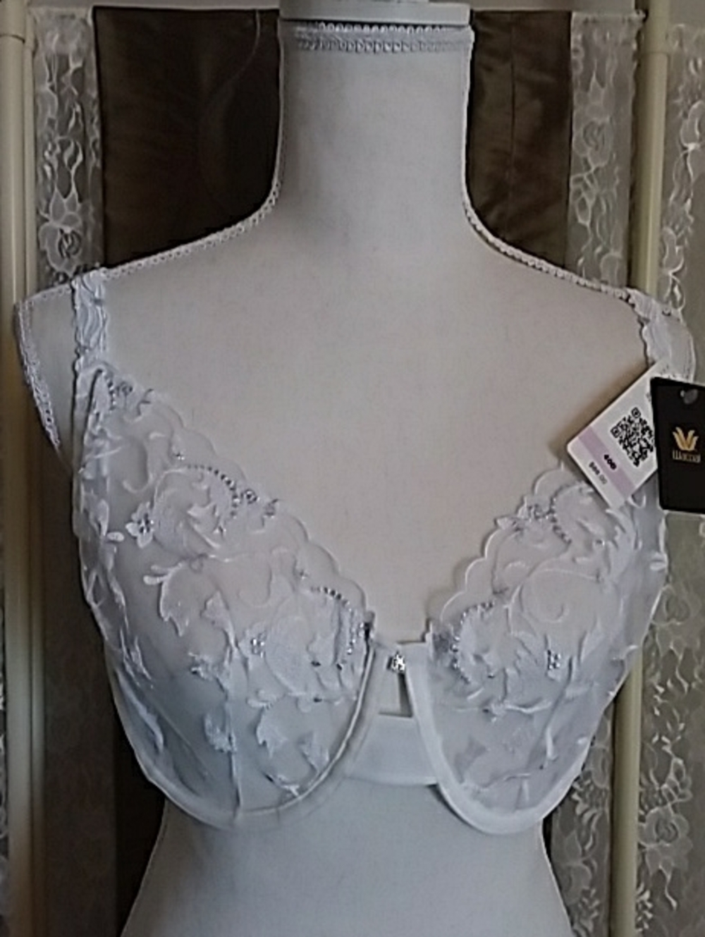 Wacoal White Floral Lace Underwire Bra